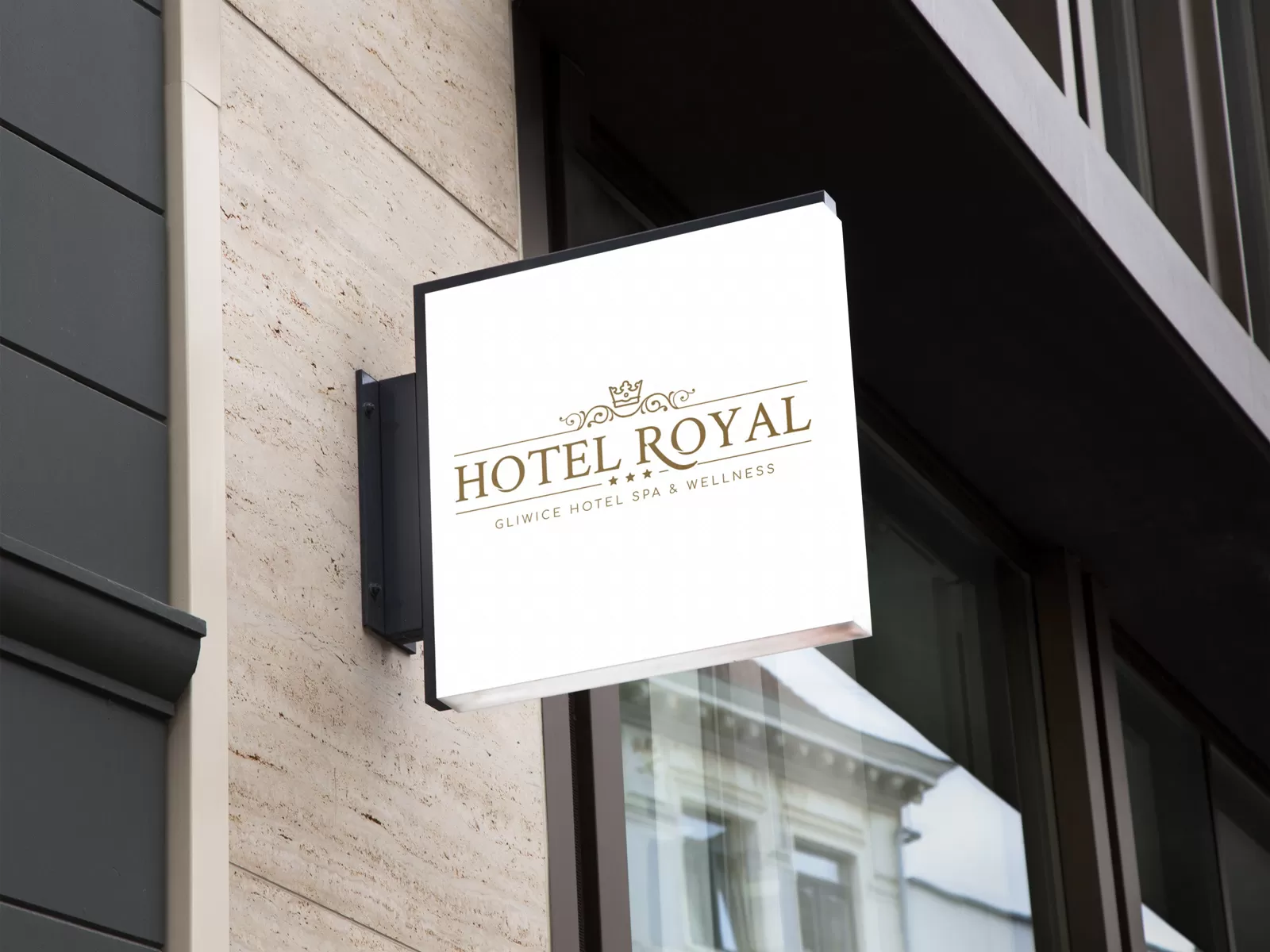 Hotel Royal Gliwice - projekt odświeżenia liftingu loga