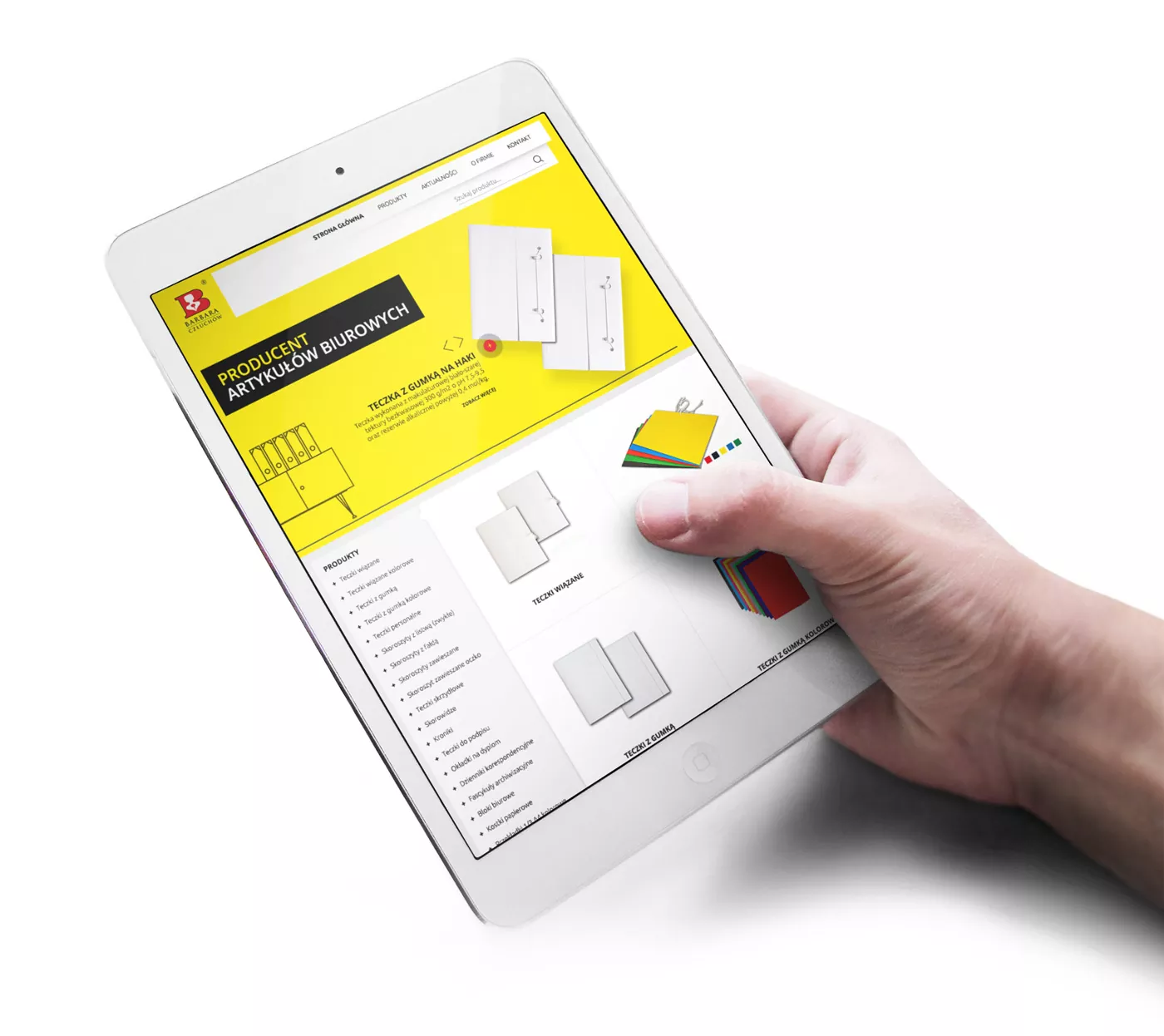 JPK projekt strony internetowej dla firmy specjalizującej się we wdrożeniach SAP wizualizacja na tablecie