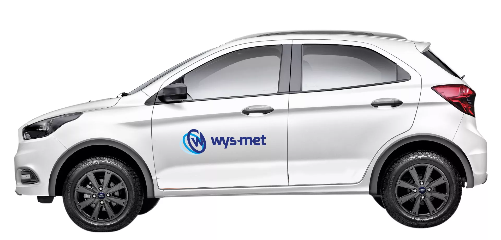 Wys-Met - projekt graficzny logo, identyfikacji wizualnej, wizualizacja na samochodzie firmowym