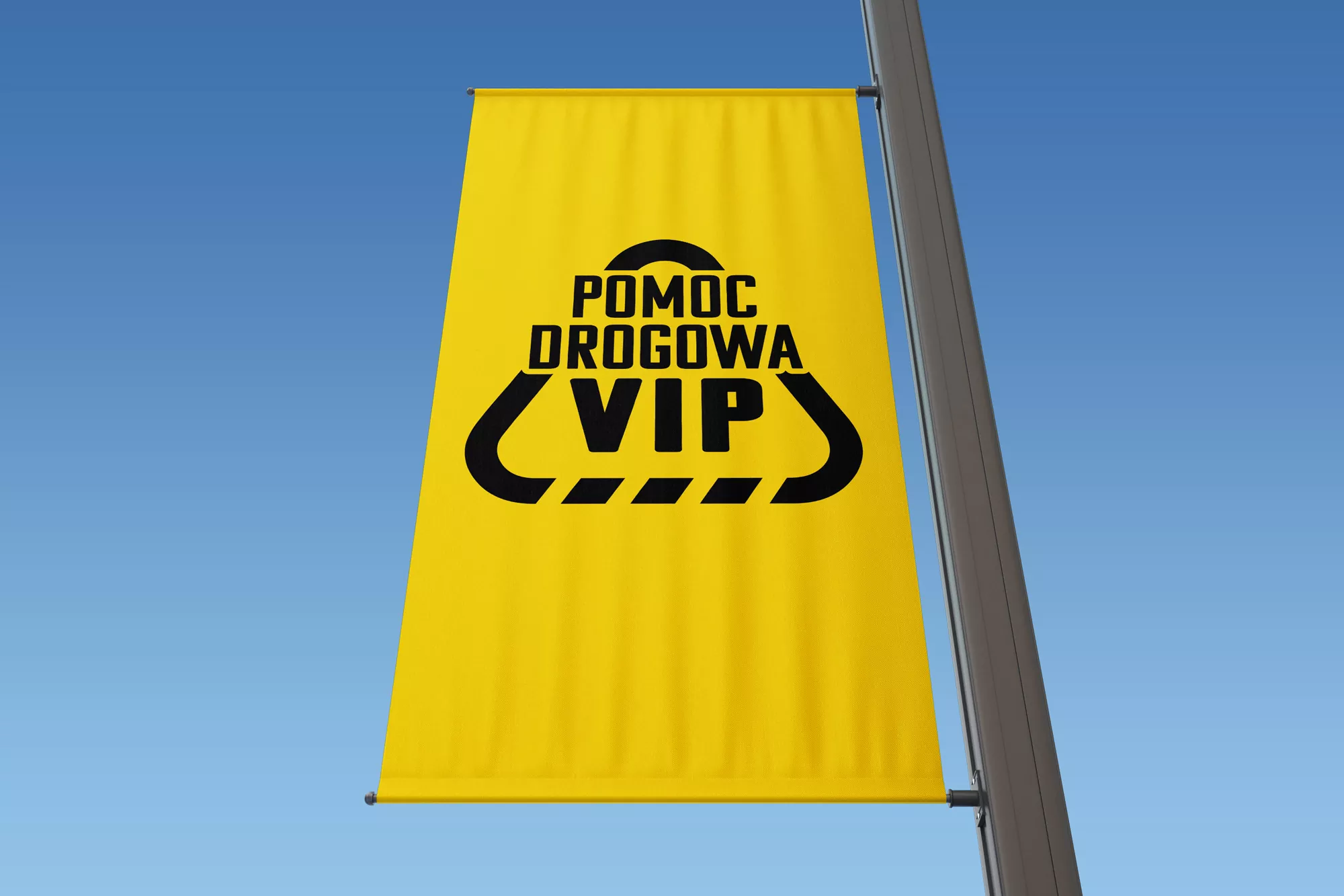 Pomoc Drogowa VIP Radomsko identyfikacja wizualna, projekt logo
